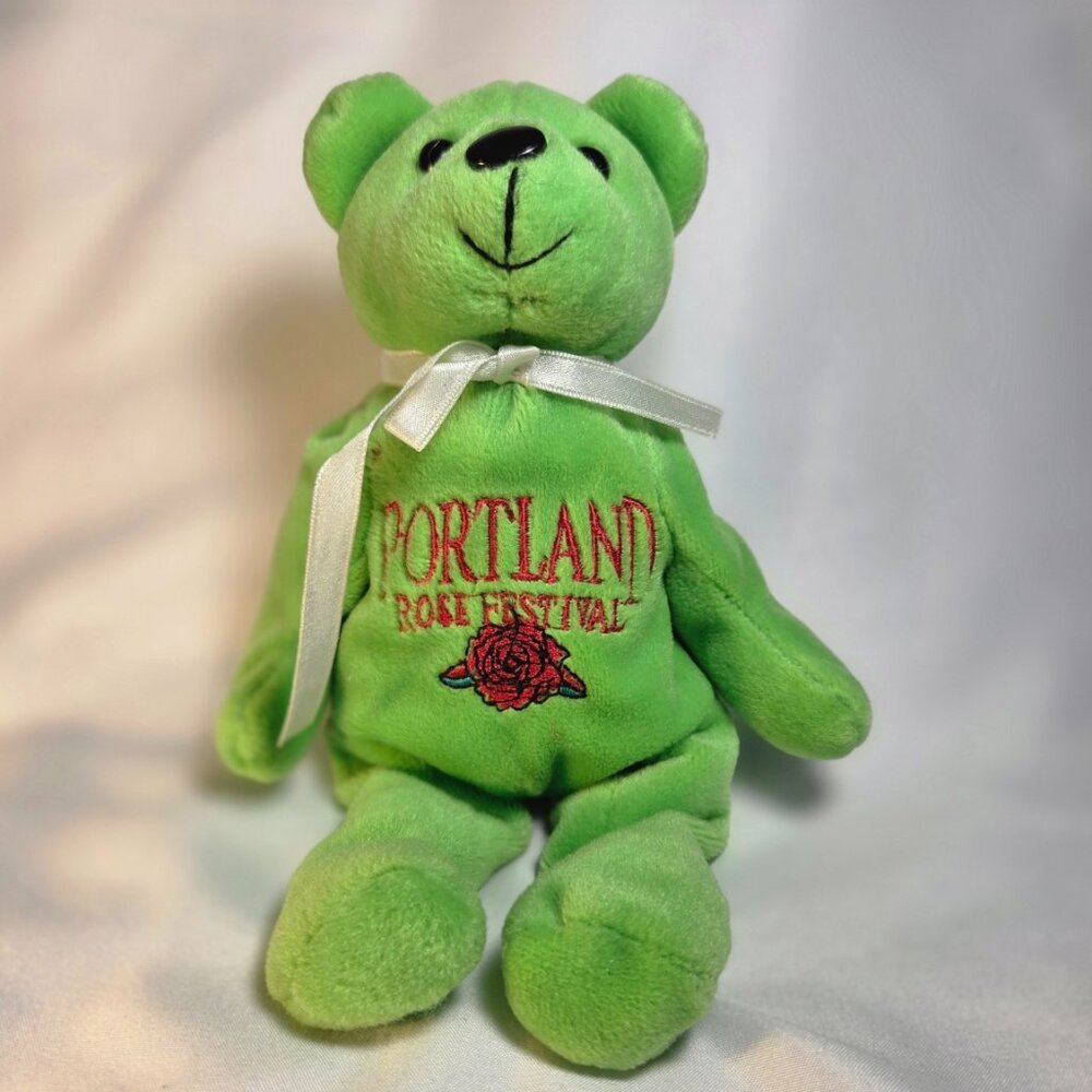 Portland Oregon Rose Festival Blush Teddy Bear Year 2000 Collectible